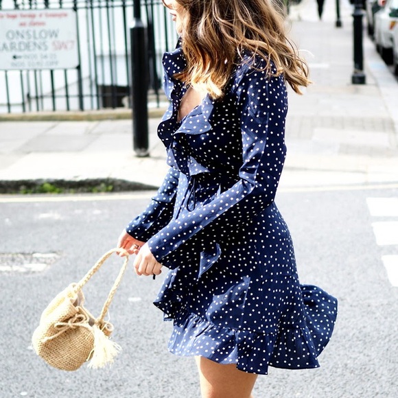 XL back!⭐️Star Duster Ruffle Wrap Boardwalk Dress - Picture 2 of 8